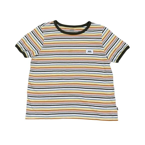 Vans Striped Short Sleeve Tee in Multicolor - Picture 1 of 6